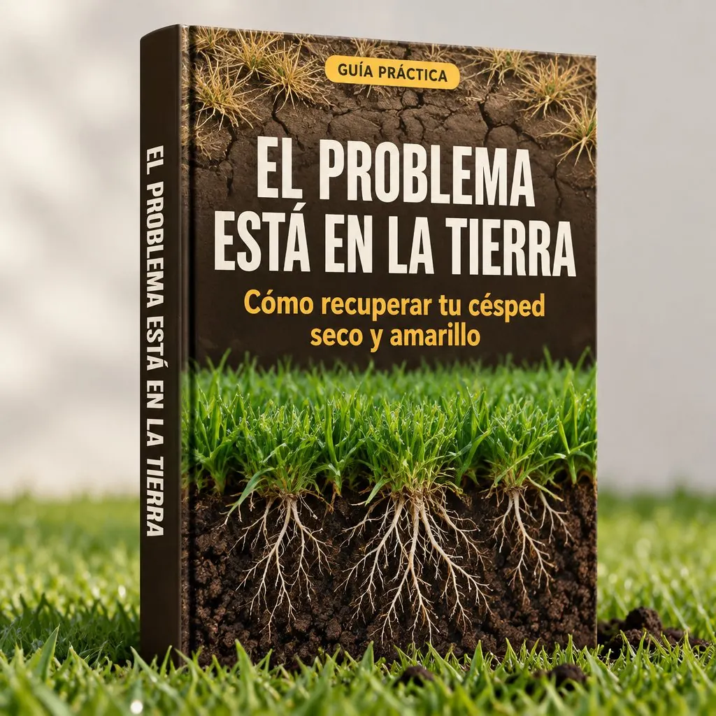 Libro El Problema Está en la Tierra sobre césped verde