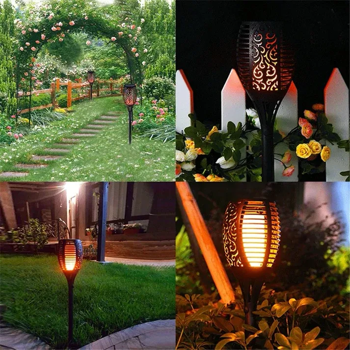 Antorcha Solar Efecto Fuego 58 cm