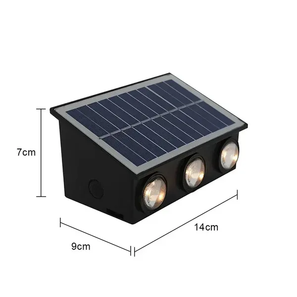 Aplique Solar 6 Luces