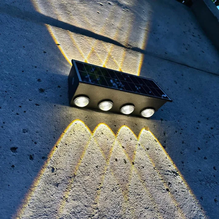 Aplique Solar 8 Luces