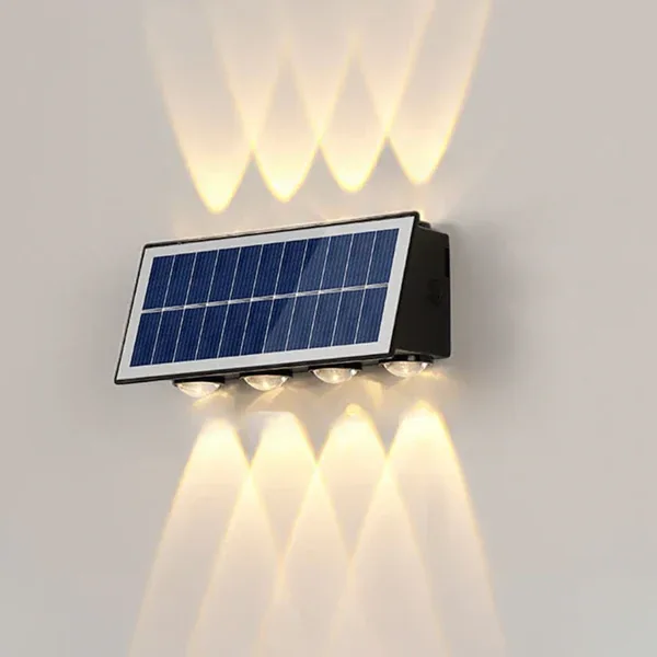 Aplique Solar 8 Luces