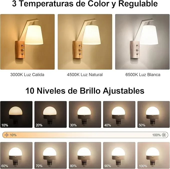 Foco LED Recargable 10W con Control Remoto